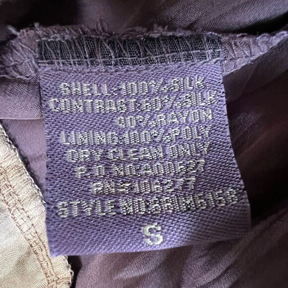 Rare Vintage Hale Bob, Silk purple bohemian Dress - Picture 13 of 16